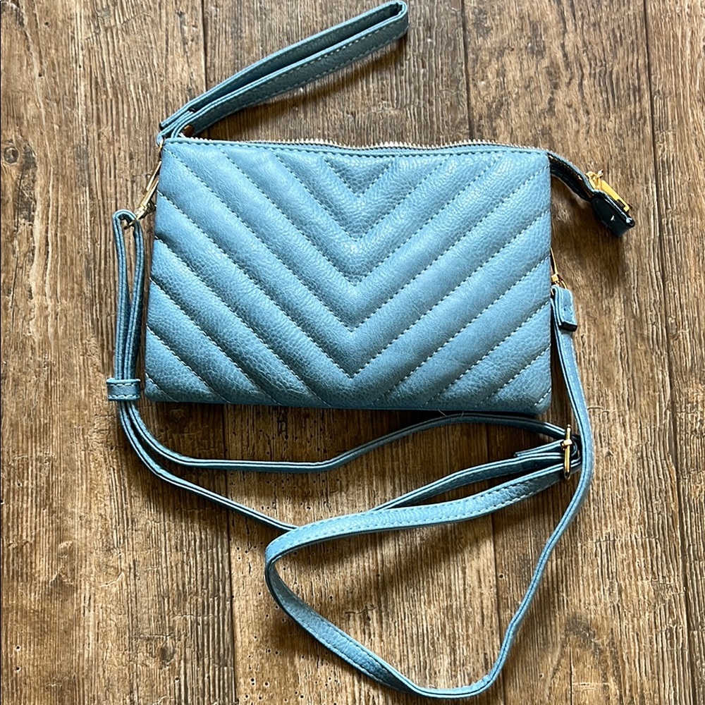 Small Blue Cross Body